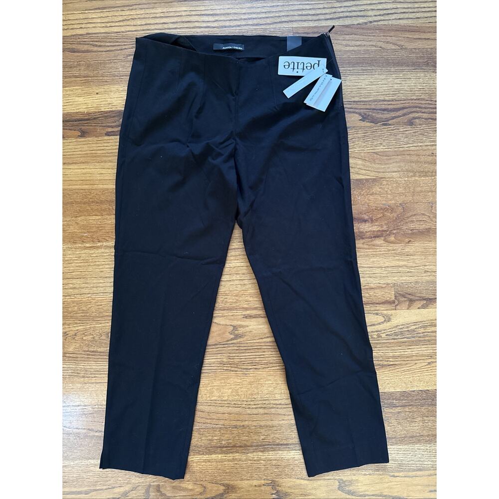 Amanda+Chelsea Women's 12P Contemporary Fit Stretch Ankle Pant Black NWT